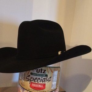 Stetson Shasta 10X Black Cowboy Hat Size 7-1/4 (Store price $409.95)